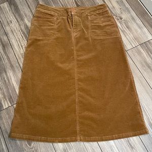 Tan Corduroy Skirt